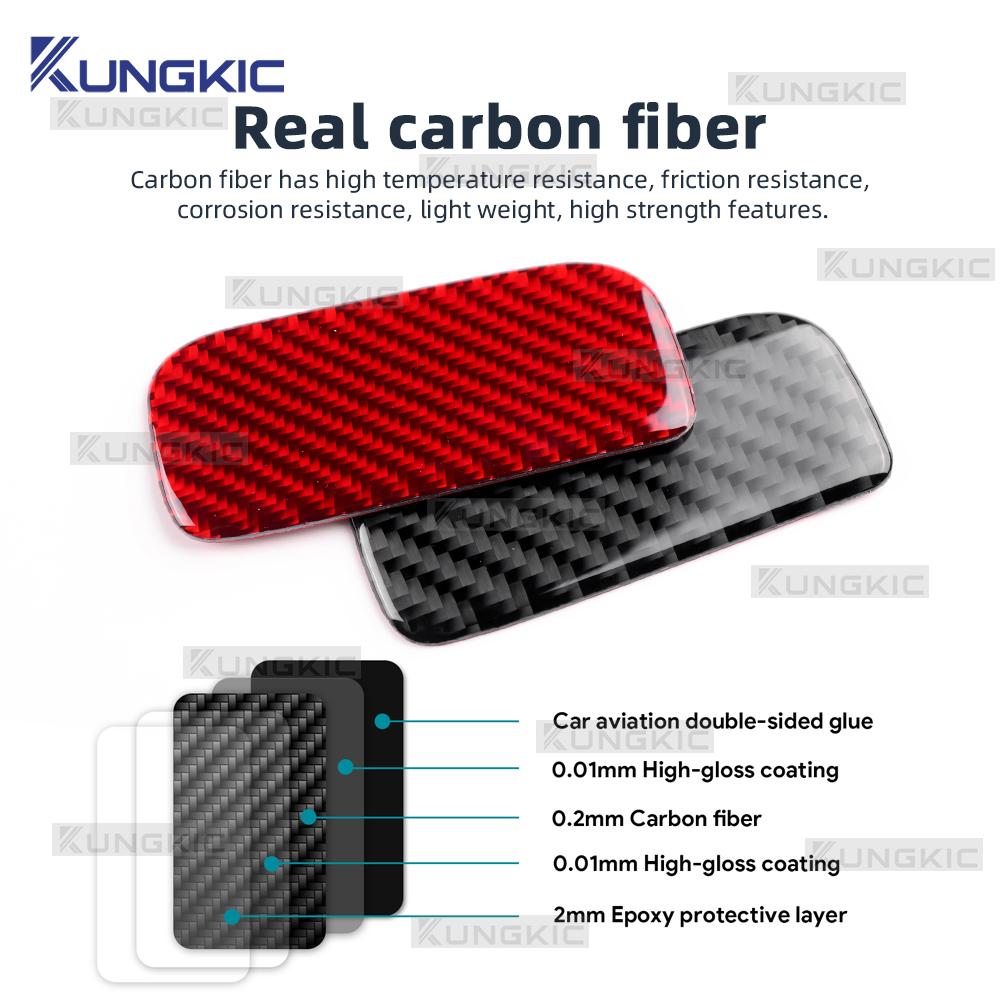 For Honda Fit 2021 2022 2023 2024 2025 Real Soft Carbon Fiber LHD RHD Car Co-pilot Tool Box Switch Interior Trim Accessories