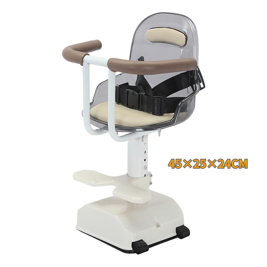 Детское сиденье для электромобиля Безопасность Переднее сиденье Велосипед Детское переднее сиденье Безопасность педали Сиденье на педалях with guardrail style кофейный