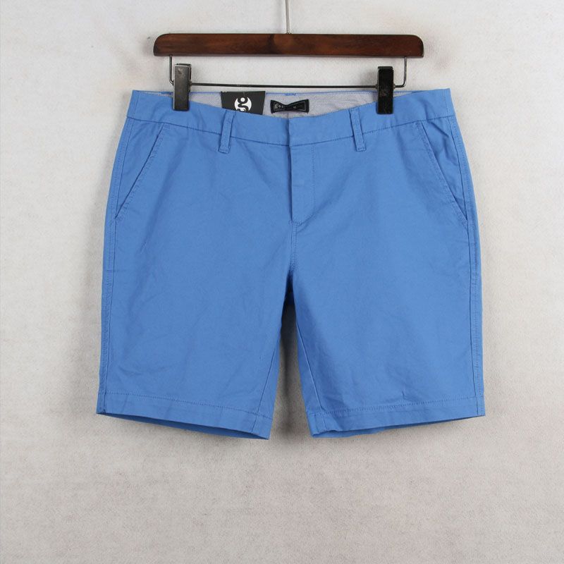 

Sunshine House Summer New Arrival Export European and American Women s Clothing Pure Cotton Shorts Casual Pants plus Size Pants Blue Waist 92