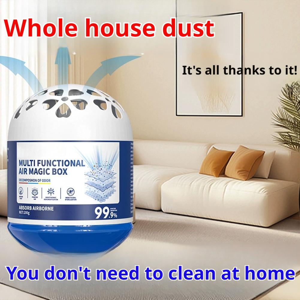 Plant Dust Removal Gel Film Type Super Suction Dust Magic Box Automatic Household Dust Cleaner Air Purification Dust Remover