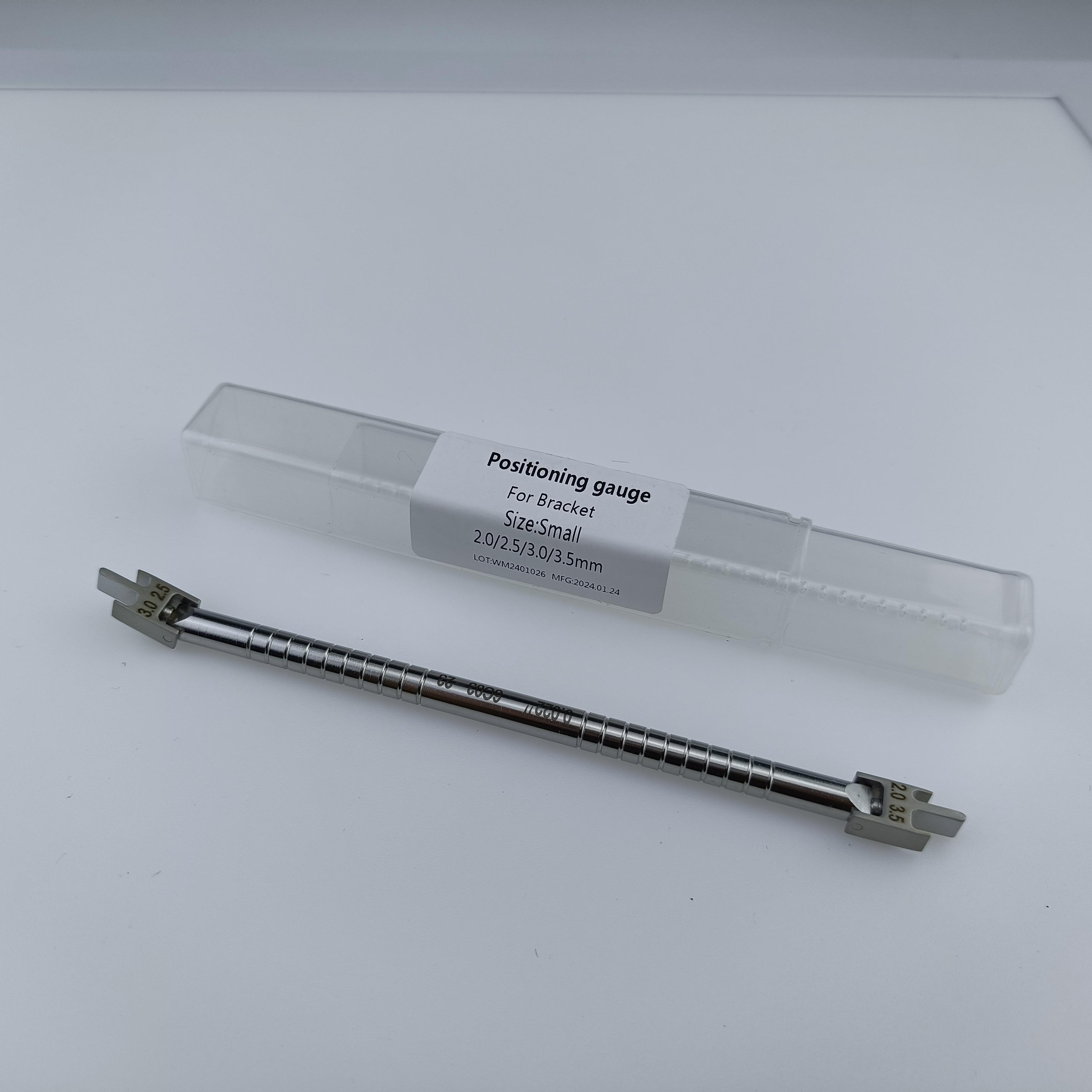 Fully Adjustable Dental Positioning Gauge For Bracket Orthodontic Brace Gauge Locator Stainless Steel Rod Dentistry Tools