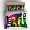 Colorful Musical Instruments Art Decor Bedding Set With 1 Duvet Cover 2 Pillowcases Single Double King Queen, Gift
