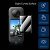 1/2Pcs Curved Glass Screen Protector for Insta360 X5 + Magnetic Frame Cage With Cold Shoe Mount for Insta 360 X5 Accessories