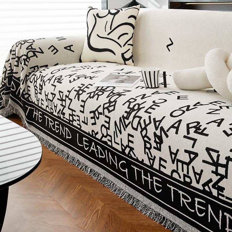 

Chenille Sofa Towel Soft Anti-Scratch Universal Cover Simple High Sense Four Seasons Blanket for Living Room 180*130cm