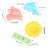 4-Piece Bunny And Dolphin Rice And Vegetable Roll Molds, Kitchen DIY Bento Rice And Vegetable Roll Sushi Molds