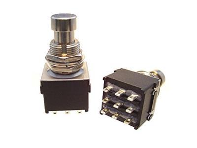 Alpha 3PDT Highly Durable Foot Switch FOOT SWITCH Black Effector Homemade Set of 4 [ALPHA] / TWA-FSW-BKx4