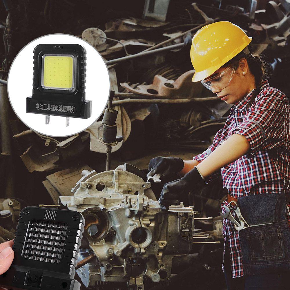 Long Runtime LED Work Light Li-ion Battery Luminous Power Tool Accessories Compatible 20-21V Lithium Battery Light Construction