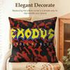 Band EExodus Cushion Cover Natural Linen Organic Fabric DoubleSided Printing Sofa Home Decor Gift Pillow Case