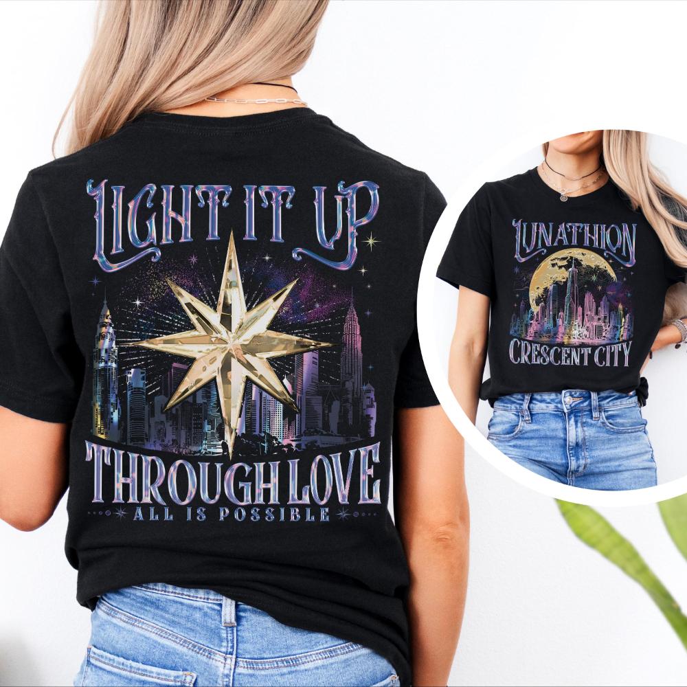 Sarah J Maas Merch Bryce Quinlan Hunt Athalar Bookish Gift Crescent City Shirt Women s T-shirts for Summer Unisex All-Season M