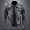 Cozy Up Jean Jacket for Men Slim Fit Ripped Denim Jacket Coat