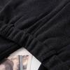 Pants for Women Plus Size Thickened Stretchy Elastic High Waist Long Trousers Solid Colour Fleece Casual Wide Leg Pants