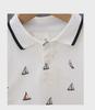 Ha Weijia Single-Color Sailboat T-Shirt – Boys' Short Sleeve