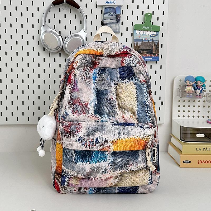 Neuer hochwertiger fauler Stil personalisierter Batik-bemalter Rucksack für Mittelschüler, leichter Rucksack mit großem Fassungsvermögen