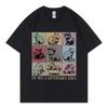 In My Capybara Era T-Shirt Harajuku Y2k Übergroße Kurzarm-T-Shirts Herren Damen Mode Lässig Reine Baumwolle T-Shirts Streetwear