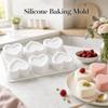 6 Cavities Silicone Chocolate Mould 3D Mousse Cake Mold Jelly Pudding Mold  Kitchen Baking