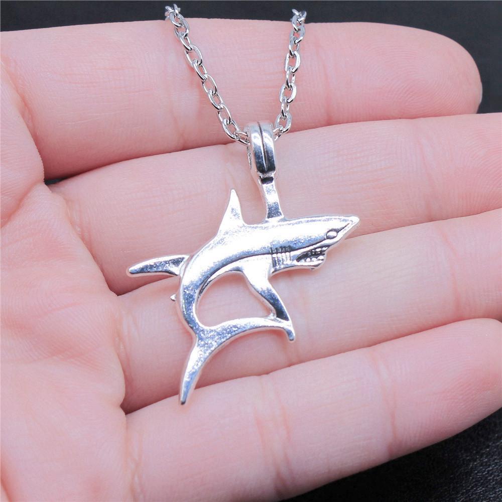 Mermaid Dolphin Ocean Life Pendant Antique Bronze Metal Men Collar Necklace Fashion Gift