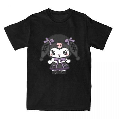Kuromi Lolita T Shirt Amusing O-Neck Vintage Streetwear Short Sleeve Casual Cotton Versatile Harajuku Stylish Funny Unisex Tops