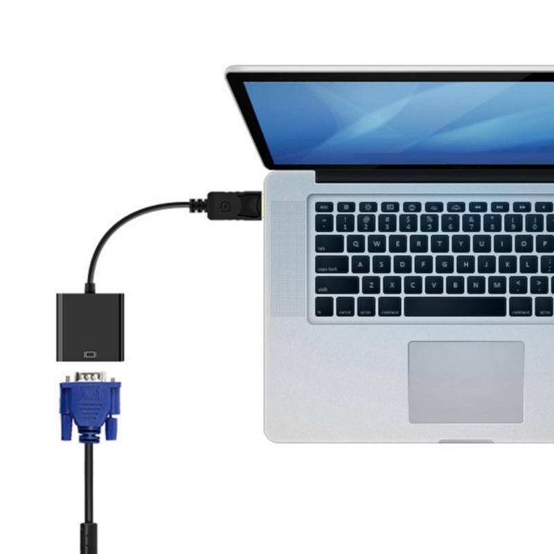 1080P to VGA Adapter Gold Plate Plugs for Seamlessly Video Transmission in Office and Home Accessory