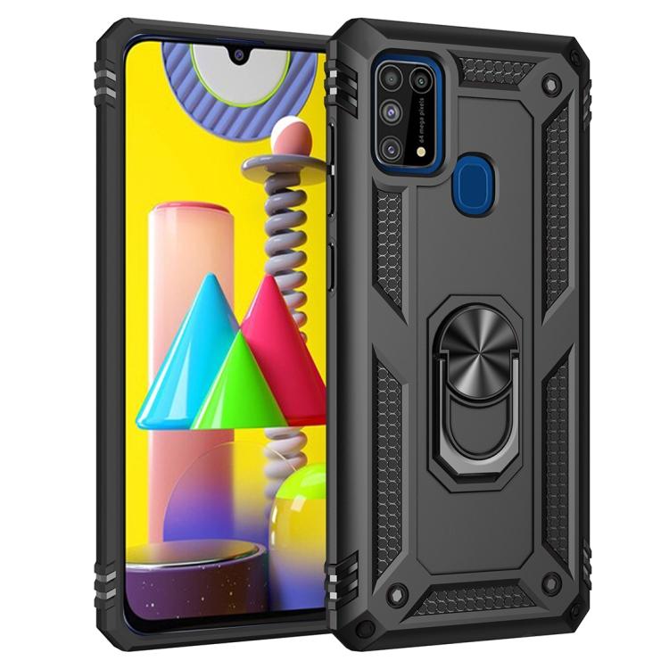 

Shockproof TPU + PC Protective Case with 360 Degree Rotating Holder For Samsung Galaxy M31 чёрный