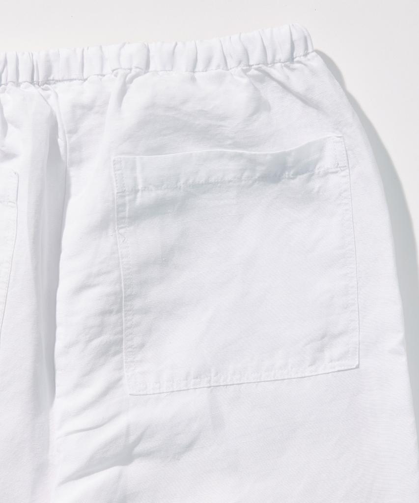SHINE ON YOU Tencel Linen Wide Elastic Waist Pants_ Pure White