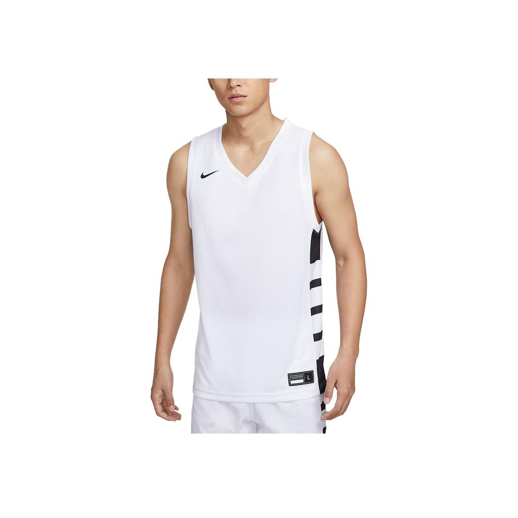 Nike Dri-Fit Elite Power Fashion Versatile Comfortable Solid Color Basketball Jersey Men tops White IM9813-102