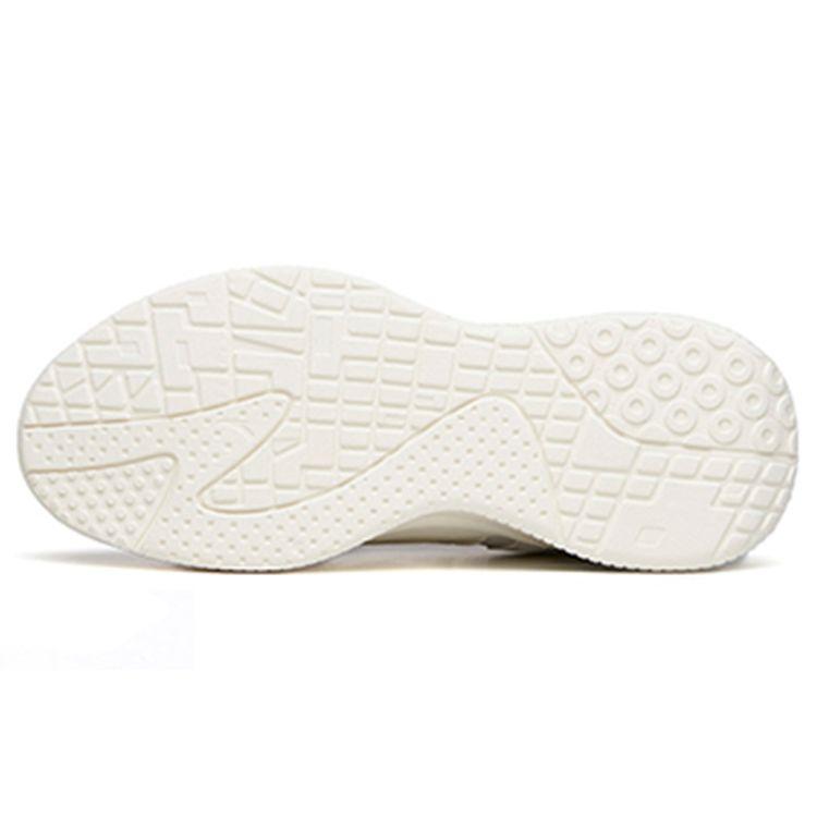 Anta Lifestyle Series Fabric Synthetic Leather Shock Absorbing Durable Lightweight Low Top Sports Casual Shoes Women Sneakers White Blue 122138812-1