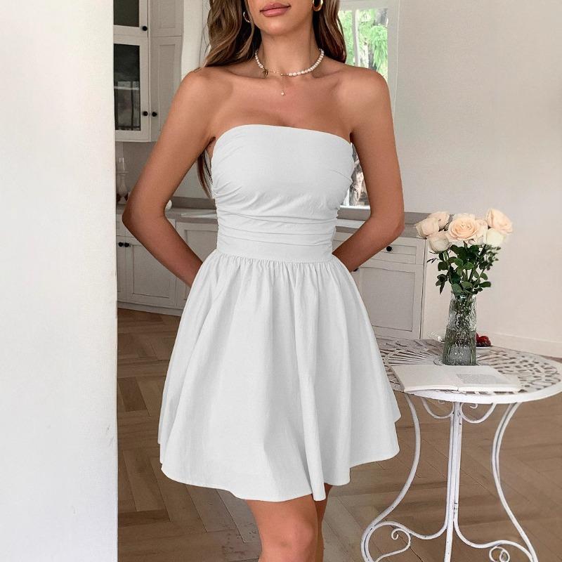 Elegant and Refined Style Bow Wrap Dress for Women's Spring and Summer