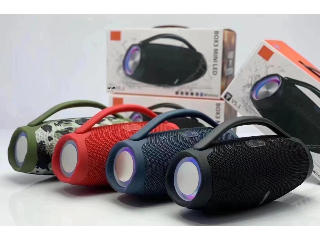 Boxă Bluetooth War God BOX3-MINILED: Subwoofer portabil portabil wireless de mână pentru exterior