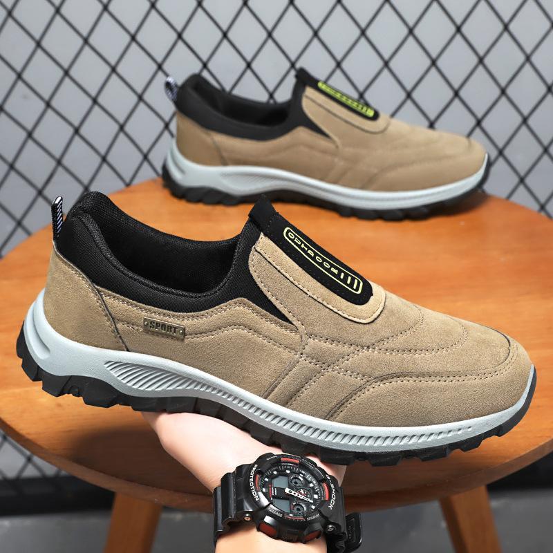 Men's Outdoor Hiking Cross-country Mountaineering Walking Shoes Slip-on Fashionable Sports Shoes
