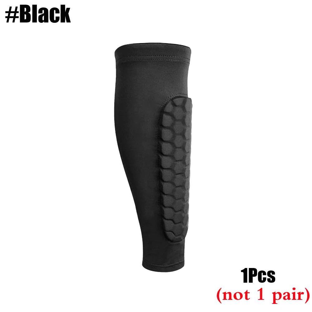 1Pcs Leg Sleeves Shin Guards Shockproof Honeycomb Nylon Support Sock Shin Protector Soccer Gear Soccer Shields Sports Legging