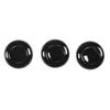For Defender 110 - Gloss Black Seat Headrest Button Ring Cover Trim 6pcs