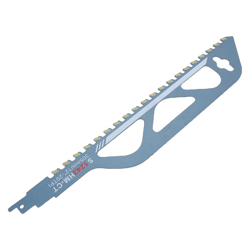12inch Reciprocating Saw Blades 20TPI Concrete Saw Blades Hard Alloy Teeth with Robust Steel Backing for Red Brick