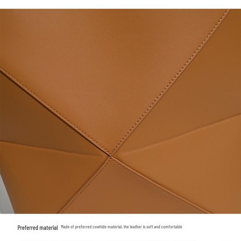 Douxiaozhu Puzzle Geometrická Deformovatelná Hovězí Kůže Skládací Tote Taška přes Rameno