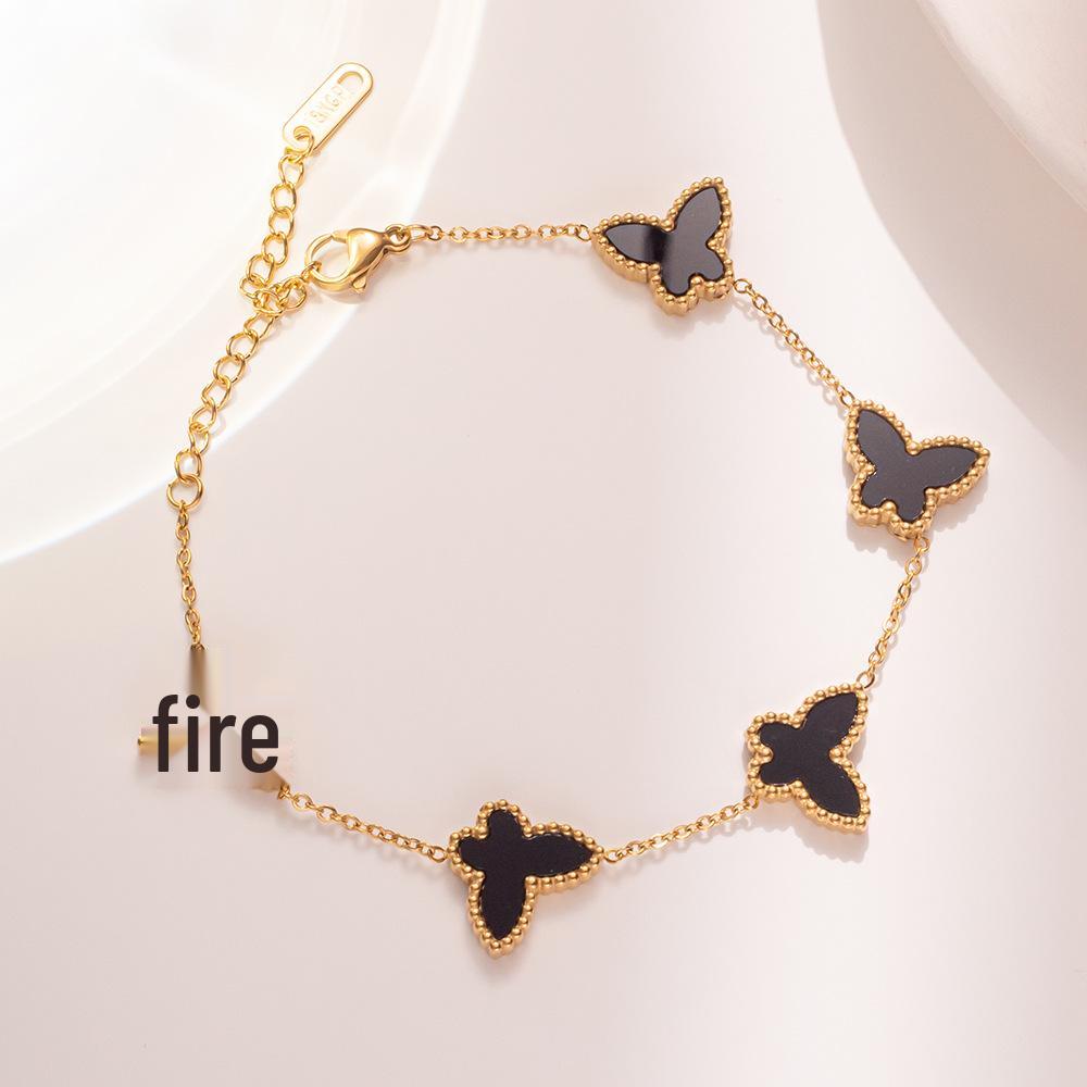 Schmetterling Titanstahl Damenarmband - Trendiges, stilvolles, vielseitiges Schmuckaccessoire