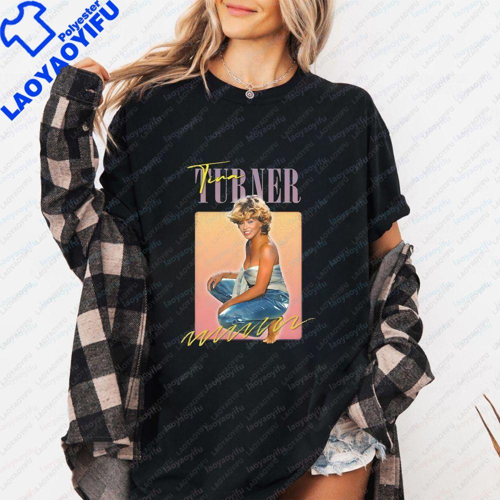 Tina Turner - Rock Band Summer Casual Trendy Multi-Purpose Round-neck T-Shirt for Both Unisex and WoUnisex
