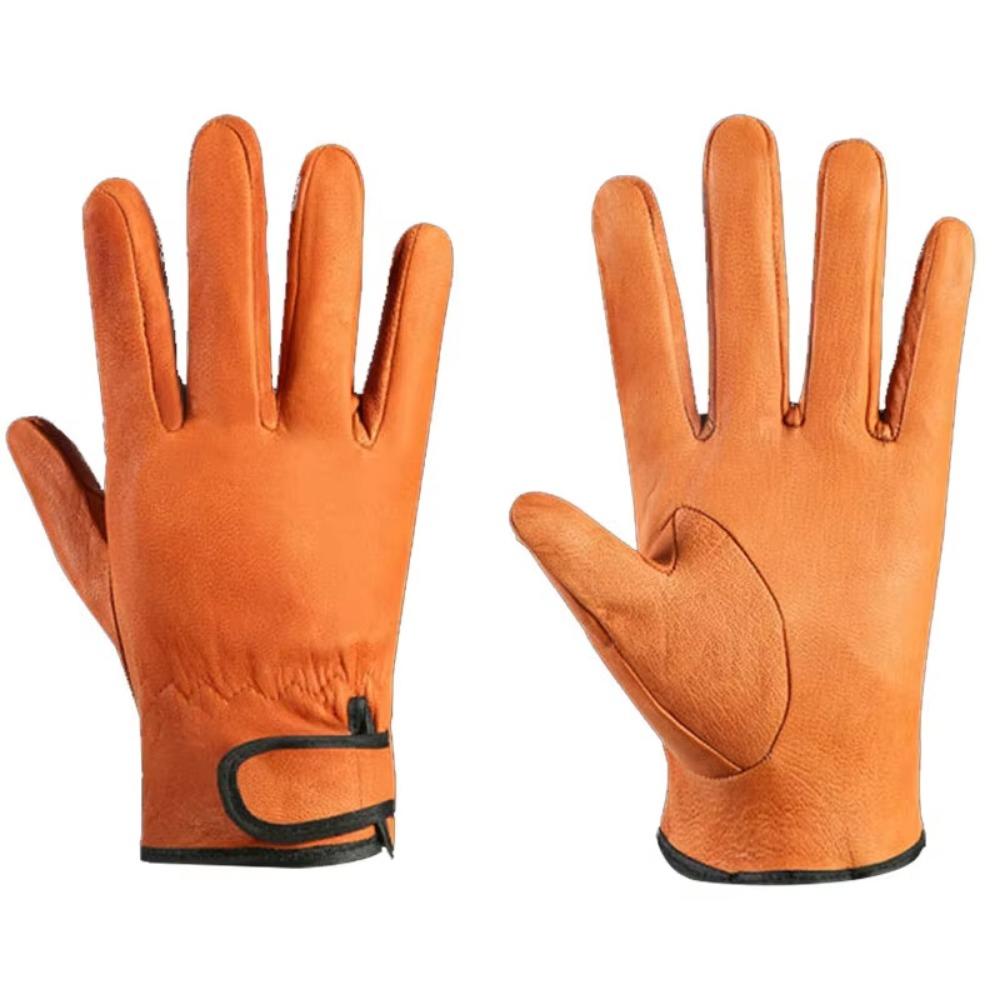 Comfortable Leather Working Gloves Vintage Driving Gloves Practical Gardening Safety Gloves  Farms
