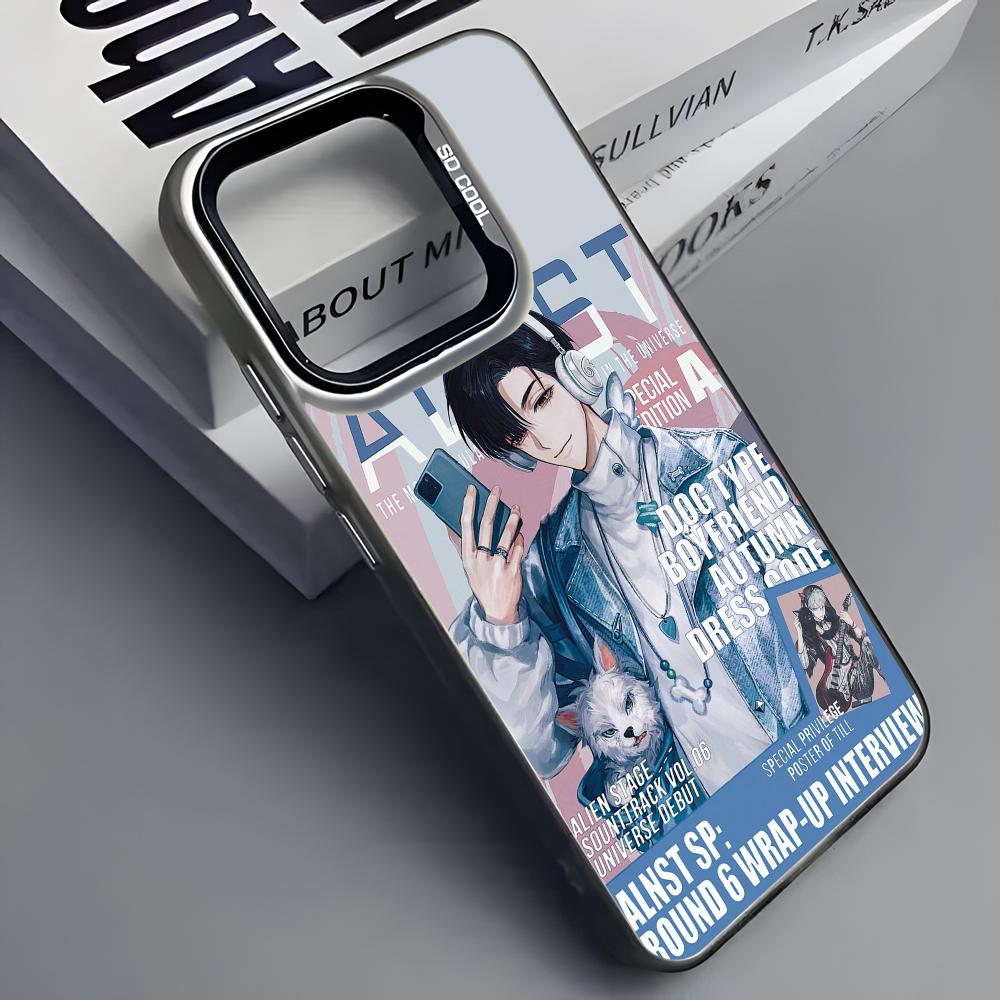 Korean Alien Stage Ivan Till Phone Case For iPhone 16 15 14 13 12 11 Pro Max Grey Black Matte Laser Metallic Aurora Funda