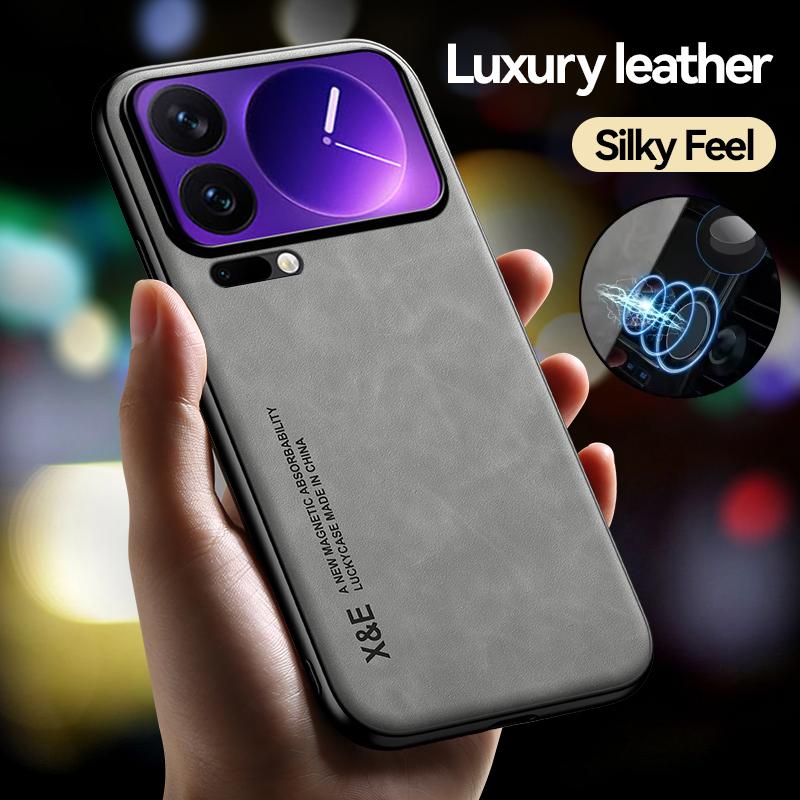 Módní kožené pouzdro Funda pro Xiaomi Mi 17 Pro Max 17Pro Ultra tenké magnetické ochranné kryt telefonu Capa