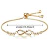 Zircon Lucky Symbol Bracelet Light Luxury Bowknot Bracelet Knot Design Hand Chain  Wedding Jewelry