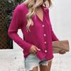 2025 Spring and Summer New Women's Solid Color Long Sleeve Ice Silk Elegant Button-up Shirt for Women