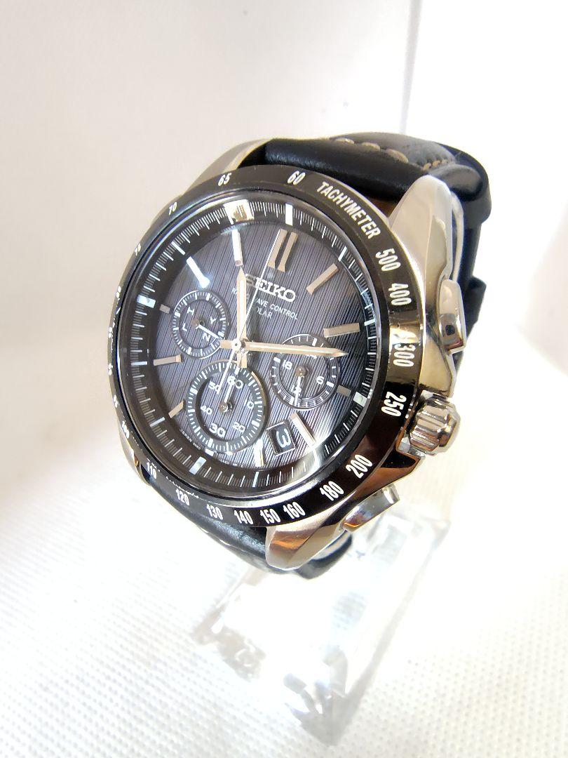 

[USED] Seiko Brightz Chronograph with radio-controlled solar-powered watch and strap