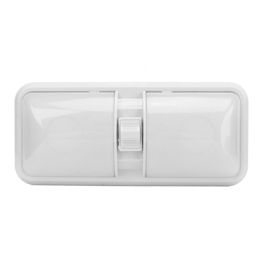 LED Innenleselampe 12 Volt LED-Licht Doppelschalter Decke Doppelte Kuppel Ovale Linse für Wohnmobil