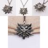 The Witcher Alloy Wolf Head Necklace With Zinc Alloy Chain For Men And Women