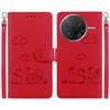 For Xiaomi Poco F7 Pro 5G/F7 Ultra 5G/Redmi K80 Pro 5G/K80 5G Case RFID Blocking Kitten Pattern TPU+PU Leather Phone Cover