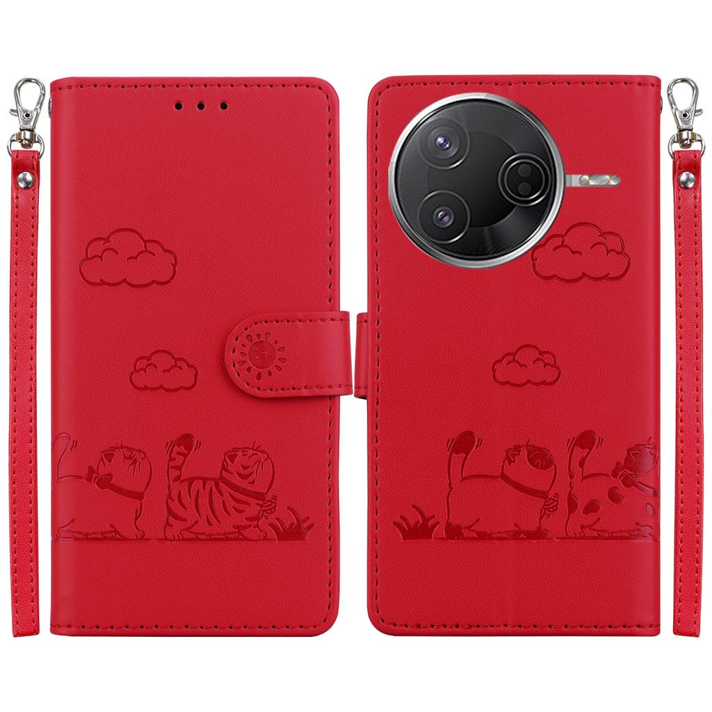 For Xiaomi Poco F7 Pro 5G/F7 Ultra 5G/Redmi K80 Pro 5G/K80 5G Case RFID Blocking Kitten Pattern TPU+PU Leather Phone Cover