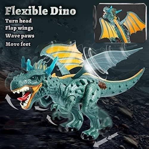 Jouet Dinosaure - BOROFONE - T-Rex - 52CM - Pulvérisation d'eau - Lumières et Sons