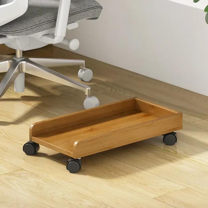 Masif Ahşap Masaüstü Bilgisayar Depolama: Soğutmalı Çıkarılabilir Tabanlı Dayanıklı Şasi Rafı Verimli Çok Fonksiyonlu Düzenleme