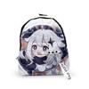 Classic Genshin Impact Paimon Backpacks Boys/Girls Pupil School Bags 3D Print Keychains Oxford Waterproof Cute Small Backpacks