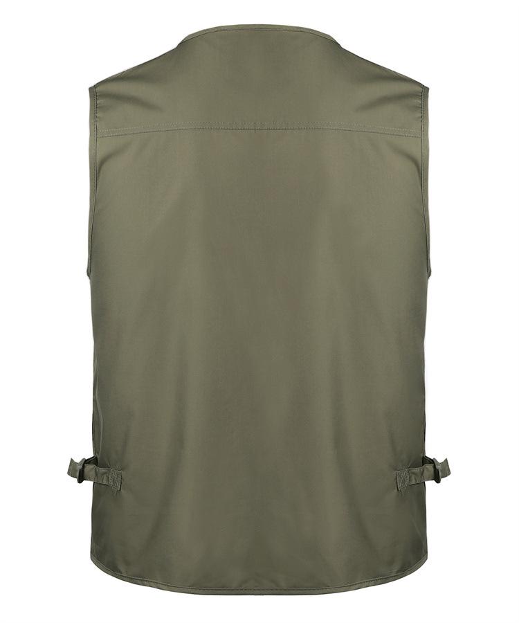 Men's Multi-Pocket Loose Vest for Outdoor Fishing & Photography - Plus Size, Casual Summer 