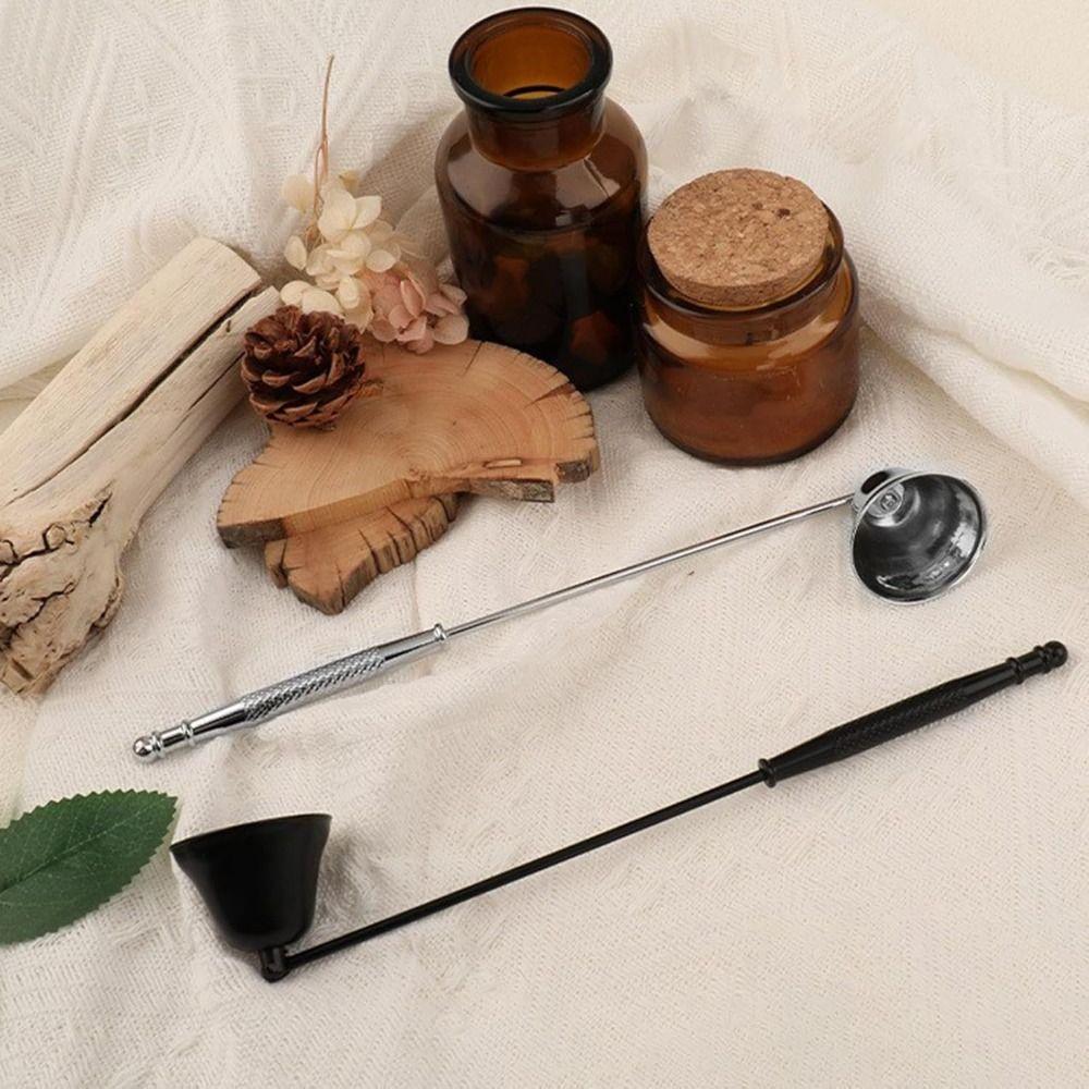 Stainless Steel Candle Flame Snuffer Bell Shape Cover Candle Stopper Wick Snuffer for Home Safety